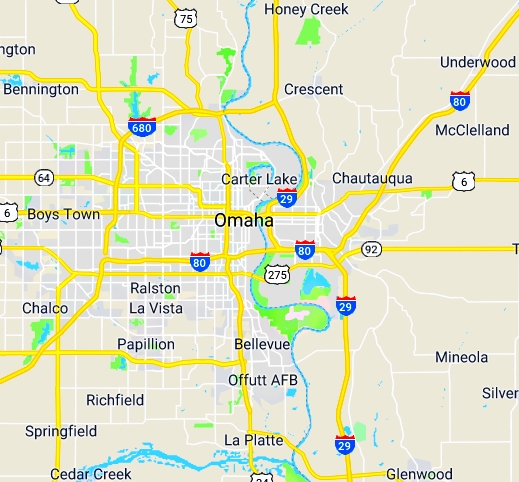 map of omaha